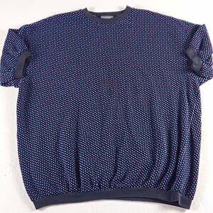 Retro 80s Style Plus of California Confetti Neon Polka Dot Knit Black Top 3XL